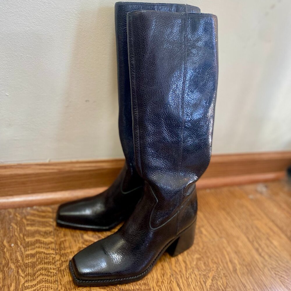 Vince Camuto Women's Sangeti Stacked Heel Knee High Boot